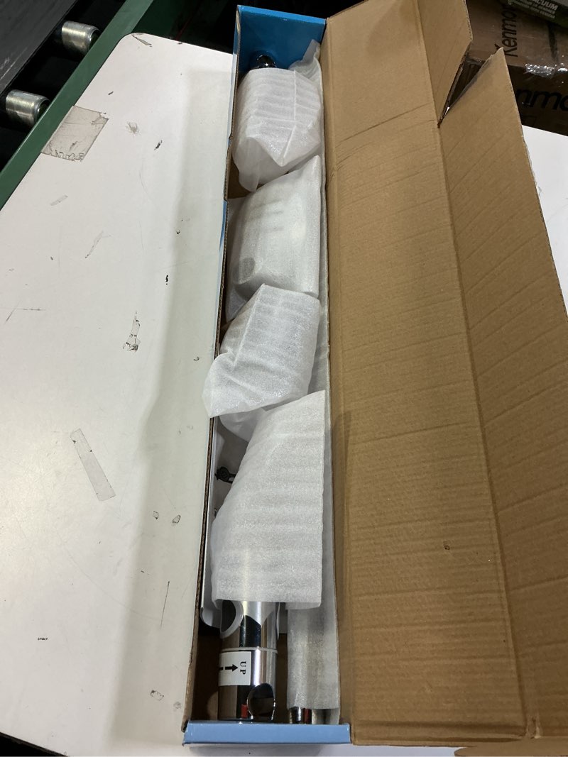 Condition photo showing Good Condition for Tecmolog Drill Free Shower Slide Bar ABS Plastic Height/Angle Adjustable Shower Rail Suction with Dish Chrome, BC4044