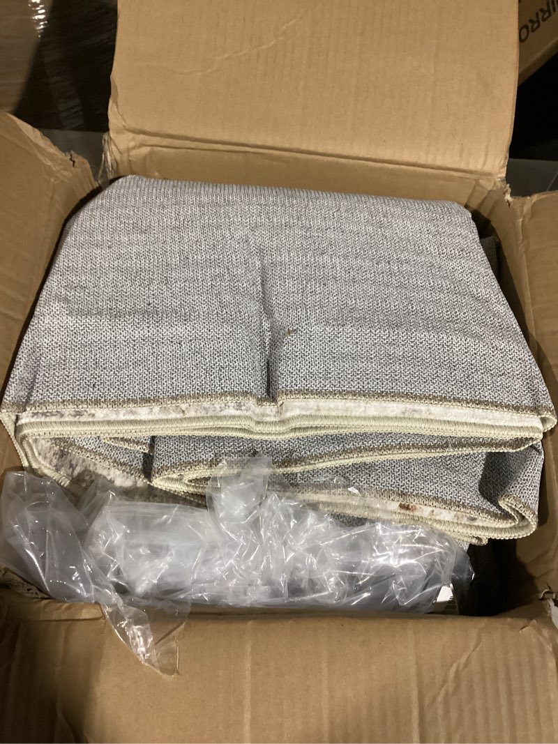 Condition photo showing Good Condition for 7x9 Area Rug Living Room: Machine Washable Large Abstract Soft Rugs Stain Resistant Indoor Floor Non Slip Accent Carpet for Bedroom Nursery Playroom Office Dining Room Dorm Home- Gray Gold Abstract Gray Gold 7' x 9' (Rectangular)