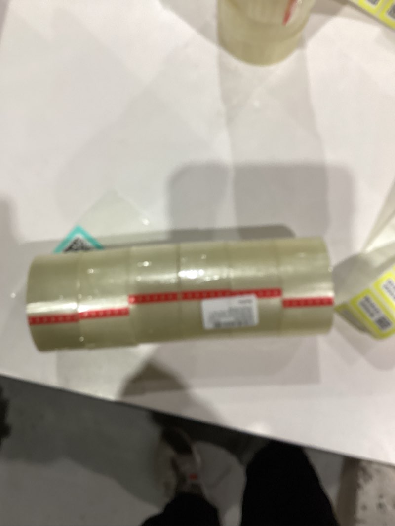 Condition photo showing New/Like New for 6 Rolls Heavy Duty Packing Tape, 360 Yards Total, 1.88 inch x 60 Yards Clear Shipping Packing Tape, 2.7 mil Super Strong Adhesive Packaging Tape for Shipping, Moving, Storage