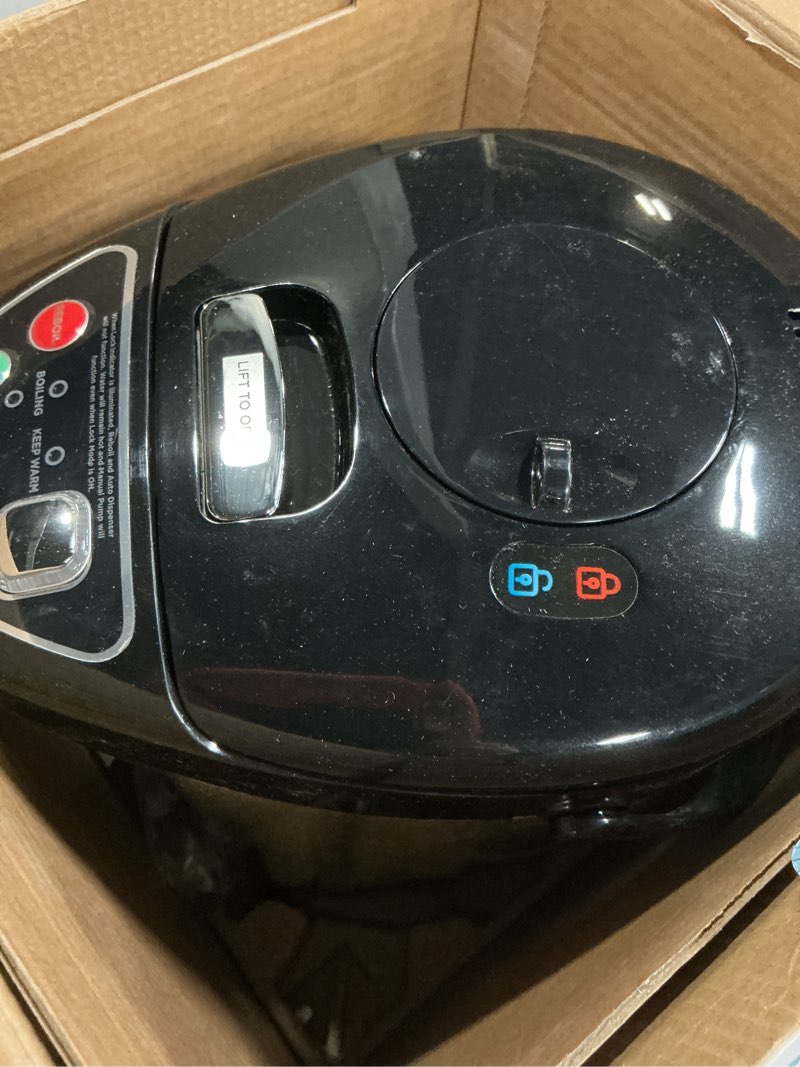 Condition photo showing Good Condition for chefman electric hot water pot urn w/auto & manual dispense buttons, safety lock, instant heating fo