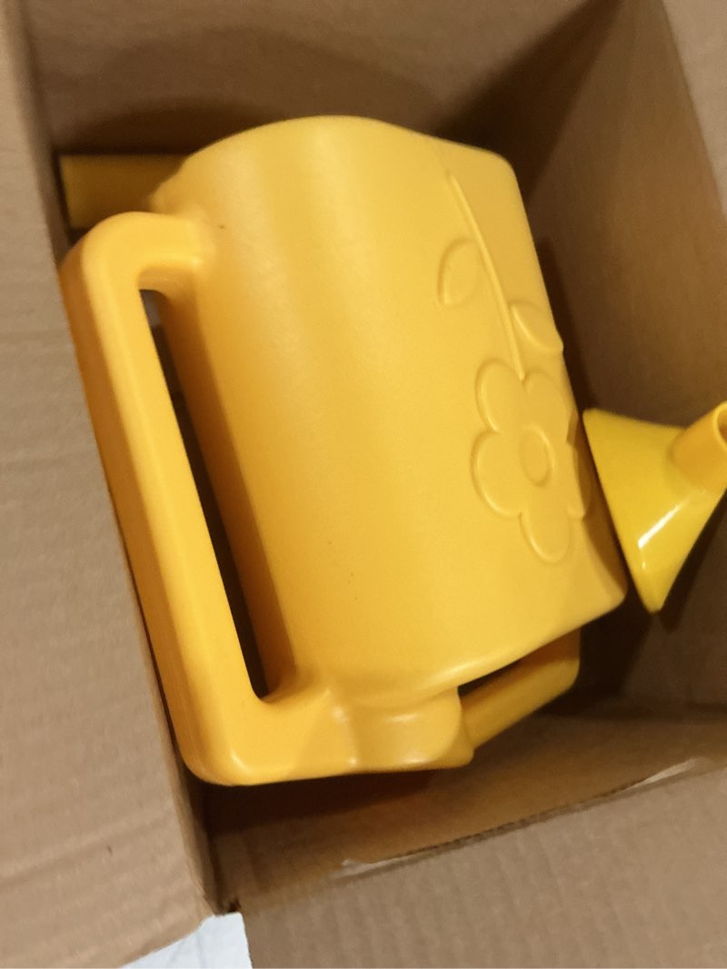 Condition photo showing New/Like New for 2.8l watering can for indoor plants, garden watering cans for outdoor plant house flower, modern plant watering can large long spout with sprinkler head yellow 0.62 gallon