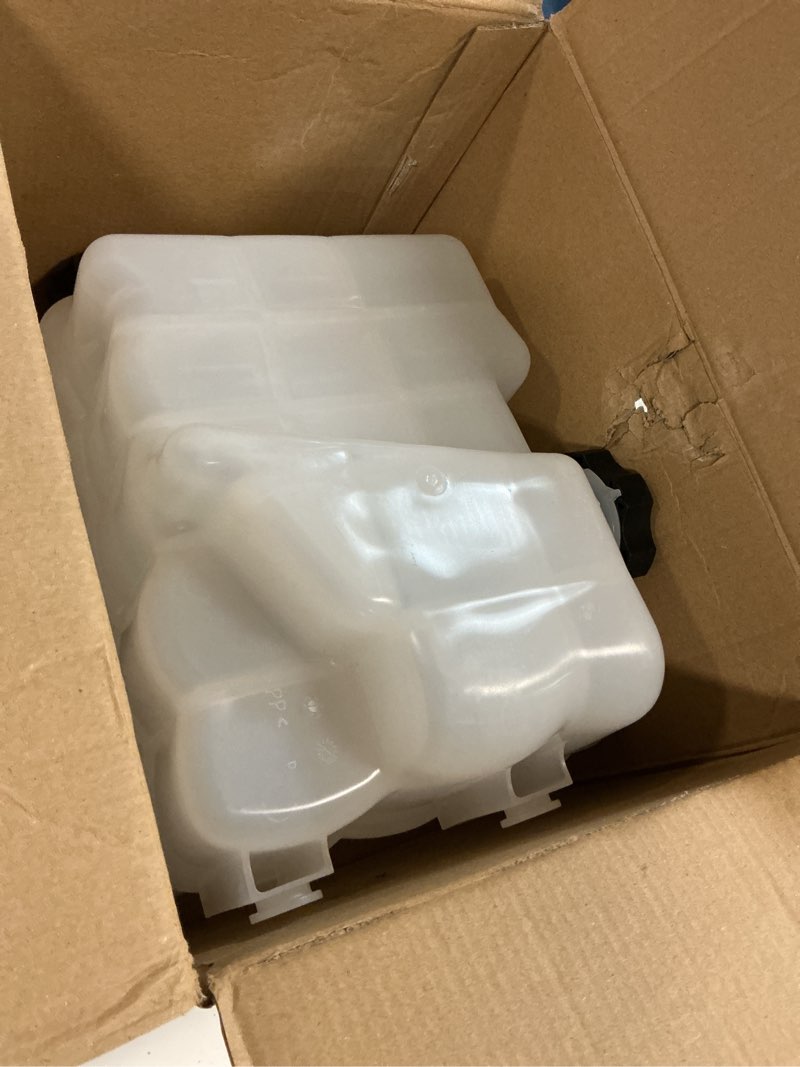 Condition photo showing Good Condition for coolant reservoir tank compatible with 2017 2018 2019 chevy silverado 2500hd/3500hd, 2019 2020 2021 silverado 4500hd-6500hd & gmc sierra | replaces oe# 603-009 84257137, 84174037, 84138913 84214124