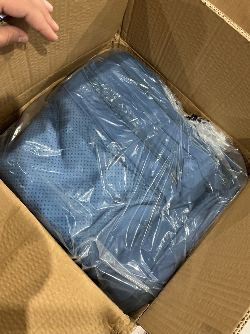 Condition photo showing New/Like New for aoxun 14pcs patio cushion covers replacement, waterproof outdoor furniture cushion covers with zipper and non-slip bottom, patio sofa couch 3 sizes for patio sectional, covers only (navy) 14 pcs navy
