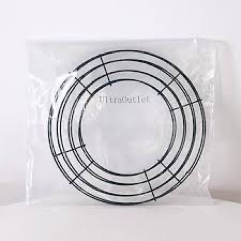 8 Pack Wire Wreath Frame 18 Inch Metal Wreath Form Wreath Ring for Crafts DIY Front Door Wreaths Christmas New Year Wreaths Valentines Wedding Garden Home Party Decoration with 38 Yard Paddle Wire 8 18 inch