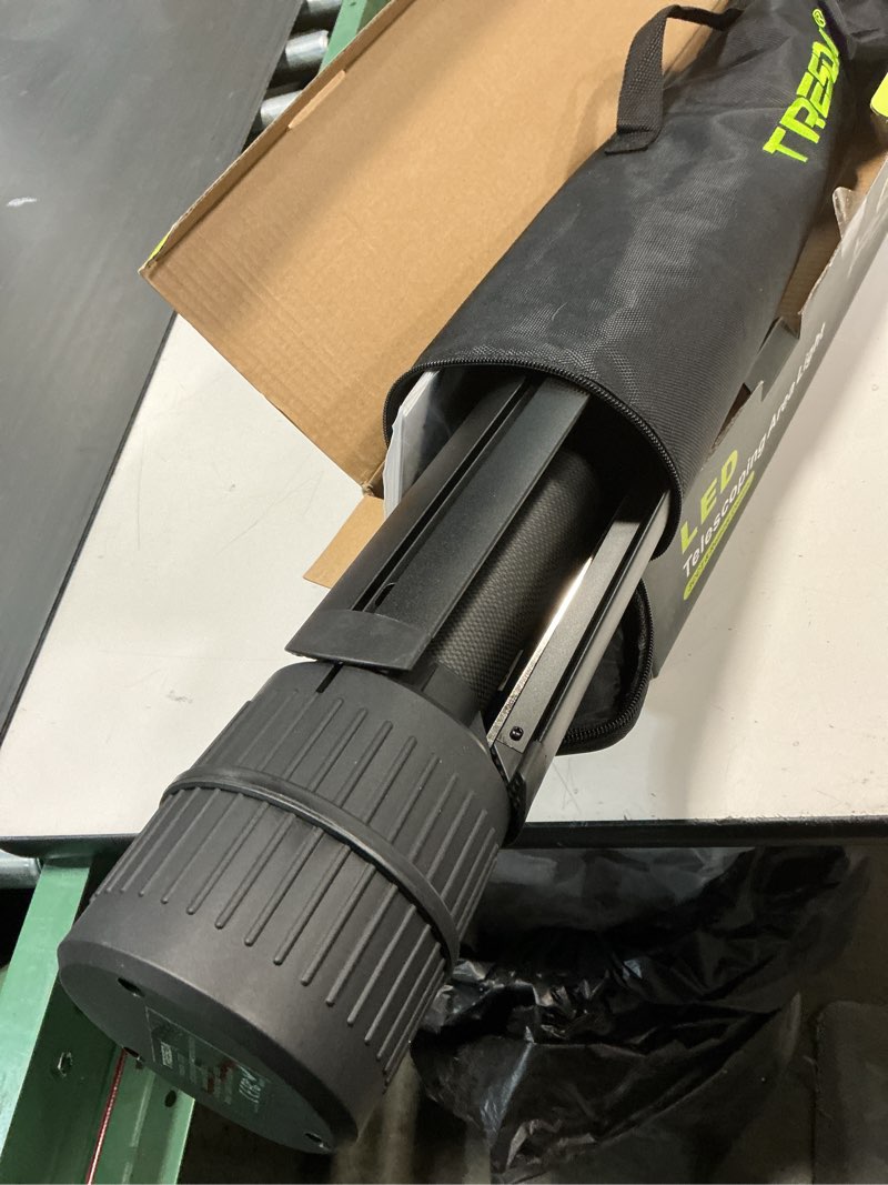 Condition photo showing Good Condition for Tresda Telescoping Camping Light with Stand, 8.4FT 3000LM Rechargeable LED Work Light with Remote, Portable Outdoor Light with Tripod, 6000mAh, Dimmable for Jobsite, Sports Field, Emergency, Gift