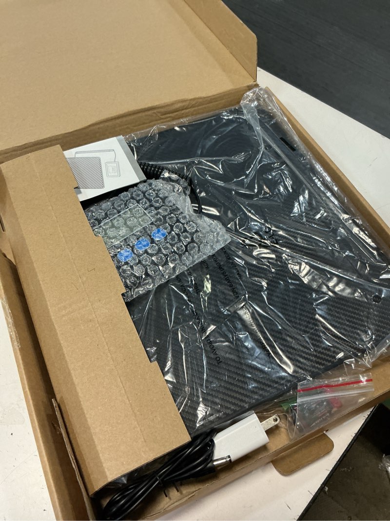 Condition photo showing Good Condition for fuzion shipping scale, 440lb x 10g high accuracy postal scale, hold/tare function, digital shipping postal scale for packages, postage, luggage, mailing, battery & ac adapter included ps4b(carbon fiber) black