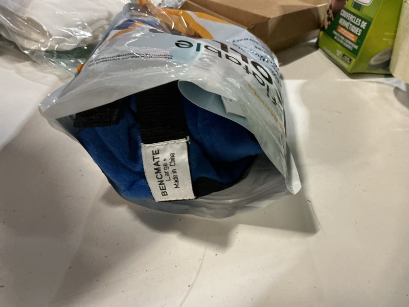 Condition photo showing Good Condition for BENCMATE Inflatable Dog Cone Collar Alternative, Soft Dog Cone for Small Medium Large Dogs and Cats, Neck Recovery ECollar Donut Collar After Surgery (Large+, Blue) Blue Large+ [Neck:16"-18"]