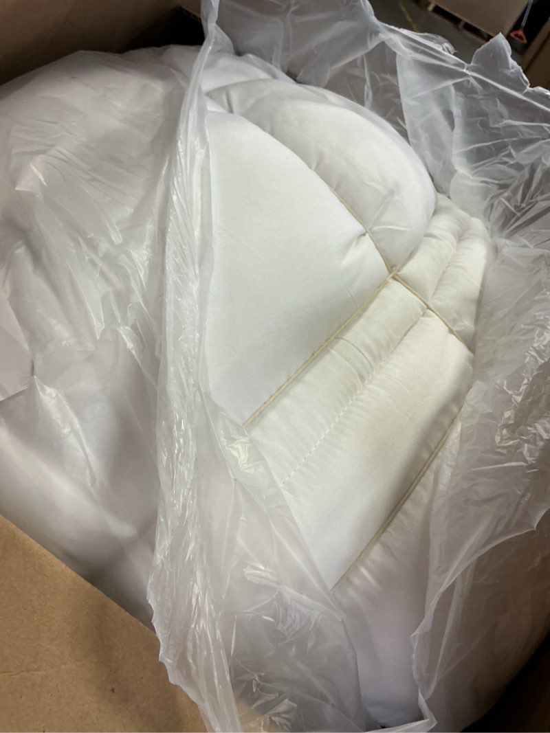 Condition photo showing As Is for ultra soft queen size mattress topper - viscose made from bamboo pillow top mattress pad for back pain relief - naturally cooling for hot sleepers, green green queen