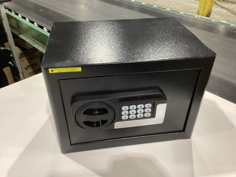 Condition photo showing New/Like New for 1.2 Cuft Safe Box Fireproof Waterproof, Digital Security Safes for Home Use Fire and Water Proof with Combination Lock, Alarm System and Removable Shelf, Anti-Theft Document Safes For Money, Jewelry