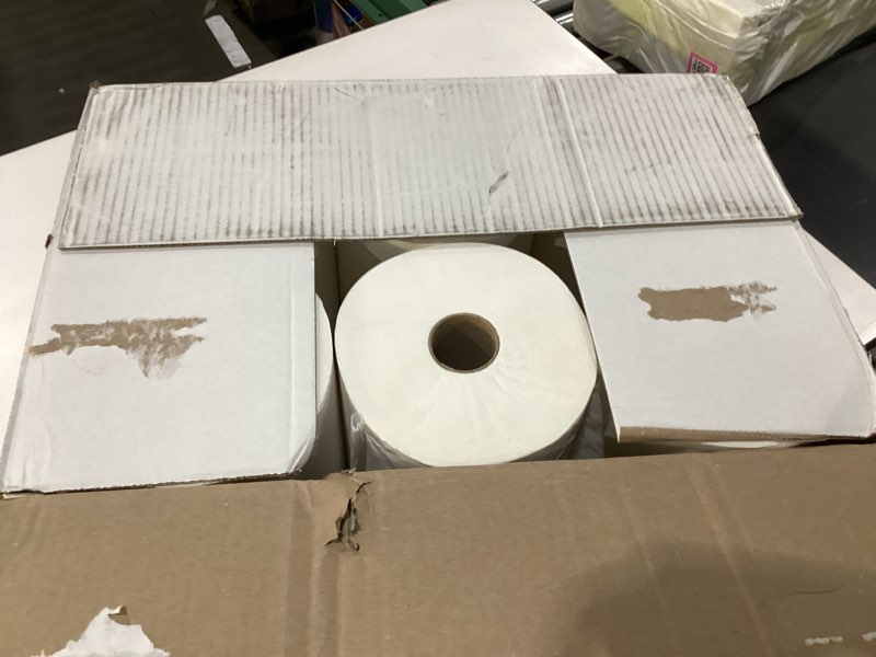 Condition photo showing New/Like New for AmazonCommercial 1-Ply White Hardwound Paper Towels (416970)|Bulk for Business |High Capacity Roll |Compatible with Universal Dispensers|FSC Certified |800 feet (6 Rolls)