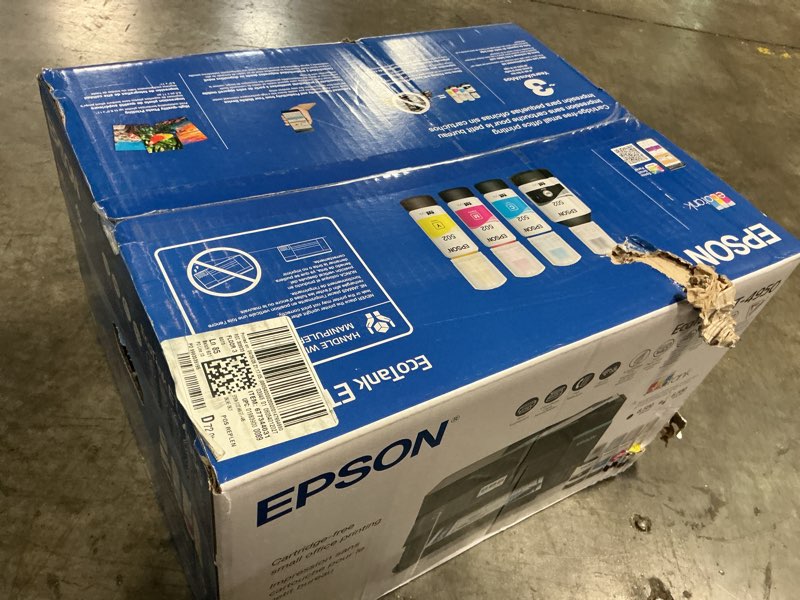 Condition photo showing New/Like New for epson - ecotank et-4950 wireless all-in-one color supertank inkjet printer - black 