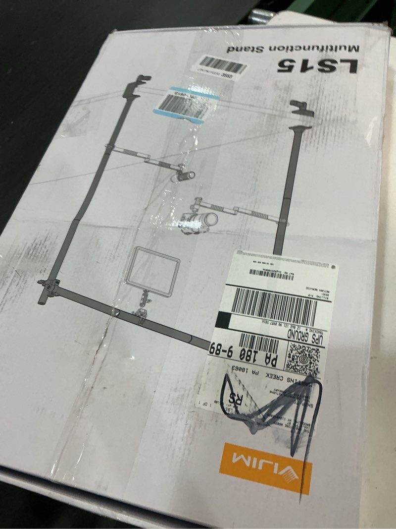 Condition photo showing Good Condition for jusmo ls15 pro camera desk mount, aluminum overhead camera mount rig, table multi-device pole to mount magic arm clamp, dslr, cameras, phone, light, microphone, streaming, studio, max load 22 lb