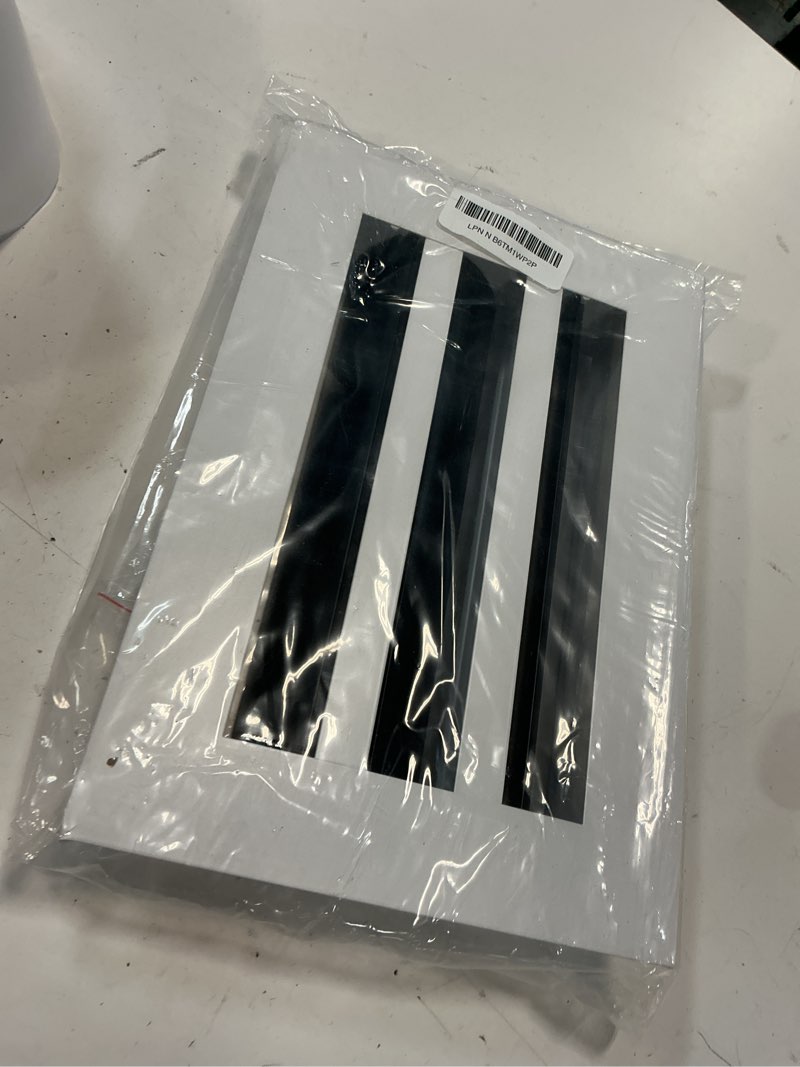 Condition photo showing Good Condition for 10x6 modern ac vent cover – decorative air vent register grille, linear slot diffuser, adjustable airflow, quiet operation, hvac vent cover for ceiling, wall & floor, white aluminum alloy 10x6 white