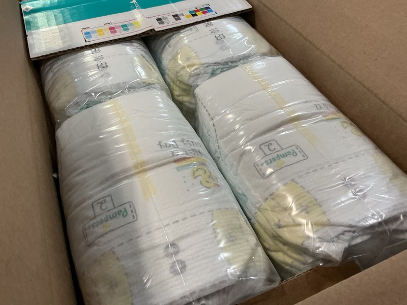 Condition photo showing Good Condition for pampers swaddlers diapers, size 2 (10-22 lbs), 84 count, absorbent, keeps baby dry and comfortable, skin safe disposable baby diaper (packaging may vary) size 2 84