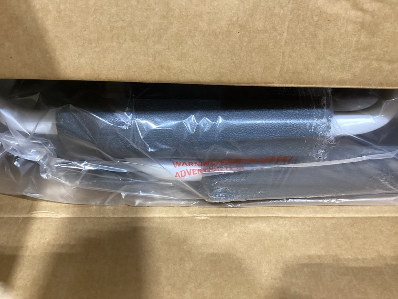 Condition photo showing New/Like New for medline dark gray 3-in-1 folding commode with elongated seat, microban treated - portable, adjustable, durable - ideal for medical patients