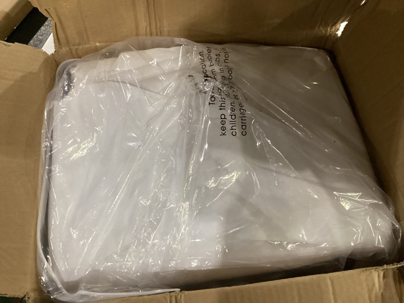Condition photo showing Good Condition for 70x120 table cloth - 6 pack rectangular white washable stain and wrinkle resistant polyester table cover for dining tables, various parties and camping (white) white 70x120 in - 6 pack