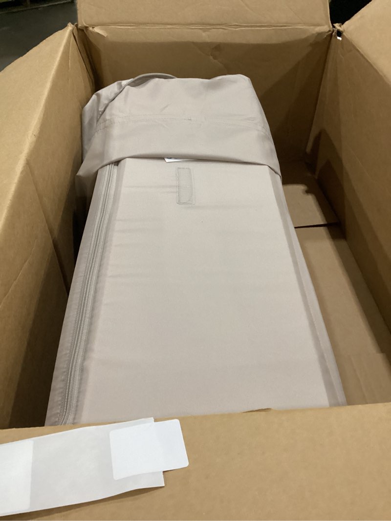 Condition photo showing As Is for maxi-cosi swift baby playard with mat, baby playpen, play yard with bassinet, portable playpen for babies and toddlers, classic oat