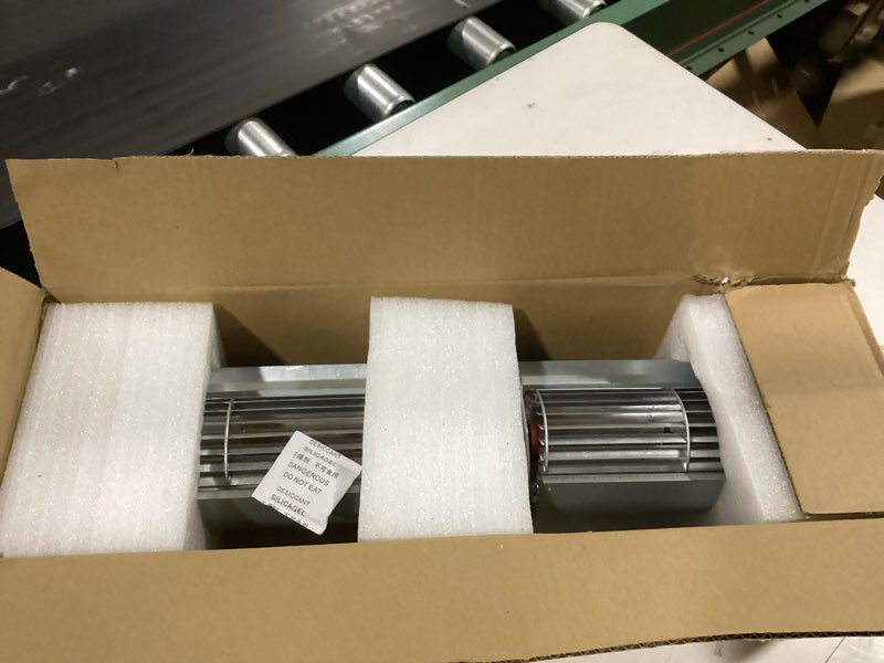 Condition photo showing New/Like New for 1-00-29145 & 3-21-29045 distribution fan replacement convection blower fan compatible with harman xxv, xxv tc, p35i, accentra cast fs pellet stoves 1-00-29145 blower fan kit