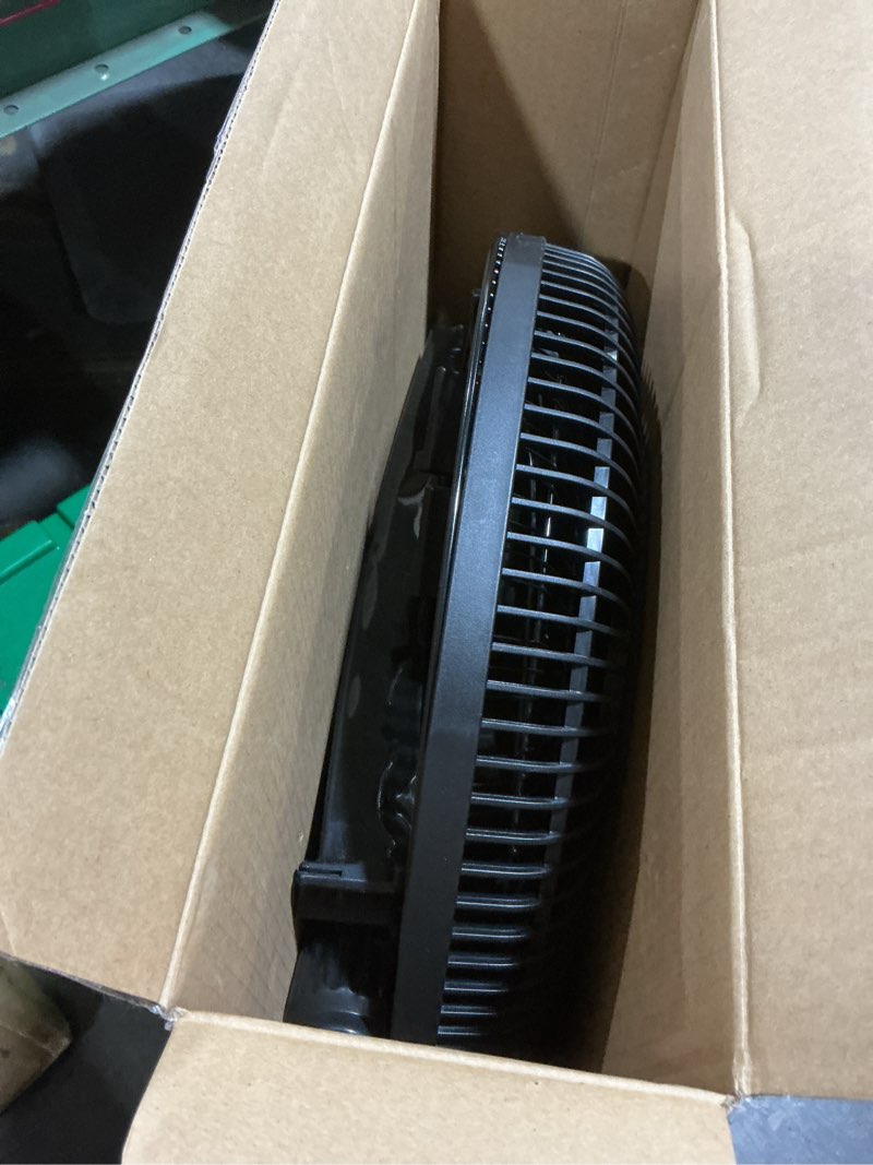 Condition photo showing Good Condition for emerson fao1605 portable 85.5 degree oscillating pedestal fan, 3 speed settings with adjustable tilt and height adjustable from 37.5 to 49.5 inches, black