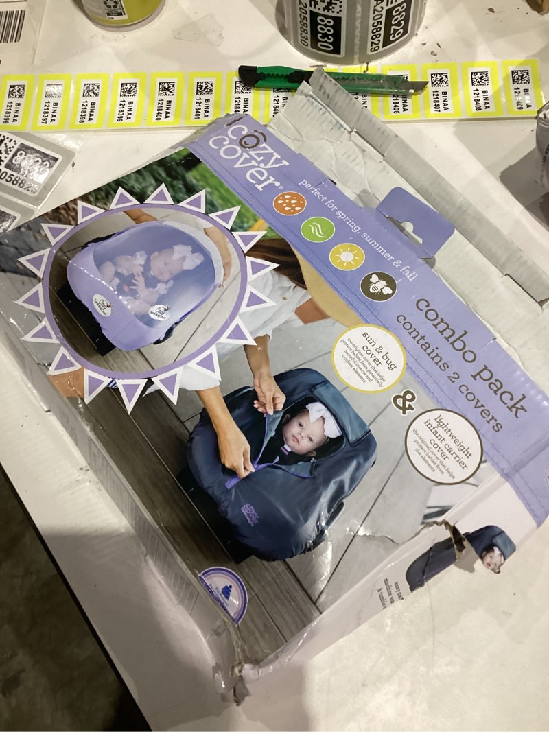 Condition photo showing Good Condition for CozyBaby Combo Pack with Mesh Sun & Bug Cover & Lightweight Spring with Elasticized Edge, Rhapsody Purple