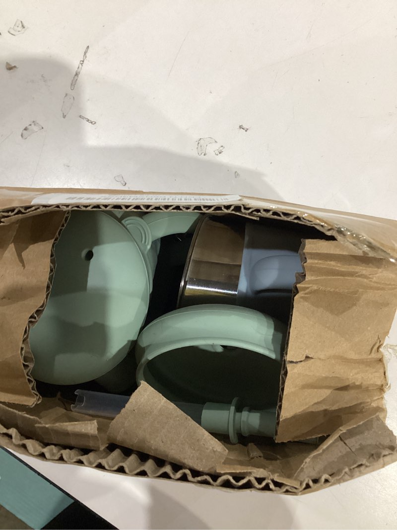 Condition photo showing Good Condition for Upgrade Stainless Steel Baby Sippy Cups, 7.4 Oz Spill Proof Toddler Straw Cups, 3 Stages Training Cup for Toddlers 1-3 Year, Kid Cups with Silicone Sheel and Straws (Blue+Green)