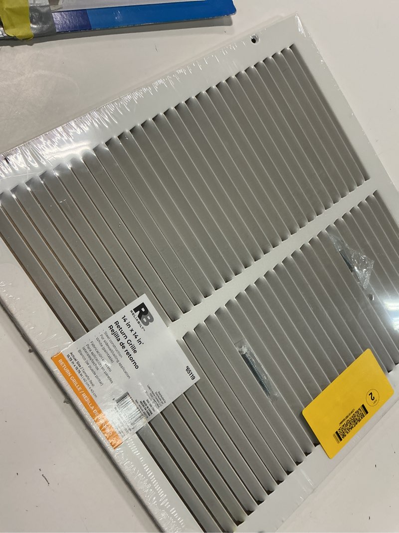 Condition photo showing Good Condition for 14x14 Return Air Grille(Duct Opening Size),Air Return Vent Cover,Flat Vent Cover,Rejillas De Aire Acondicionado Para Casa,Return Air Grilles,Outer Dimensions:15.75"Wx15.75"H(14"W x 14"H, Duct Opening) 14"Wx14"H, Duct Opening