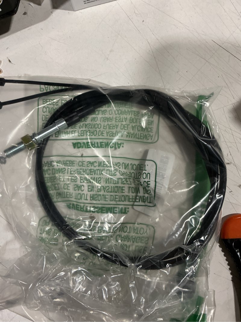 Condition photo showing As Is for 587421102 drive cable compatible with husqvarna l421p lc121fh lc221a lc221ah lc221fh lc221fhe lc221r pou-lan p160rwd pr675awd redmax cwp21 21 inch lawn mower