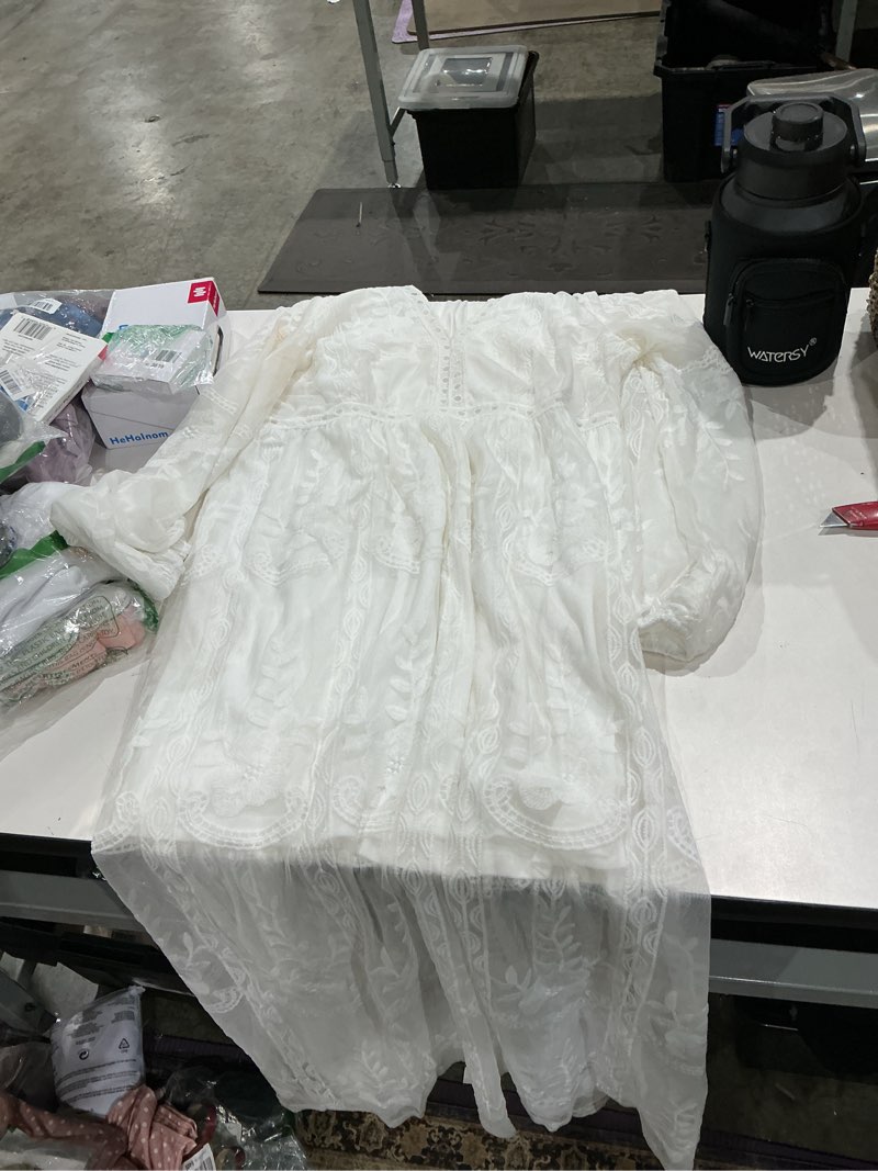 Condition photo showing As Is for similar new reba classy dress lace overlay camilla hi-low off