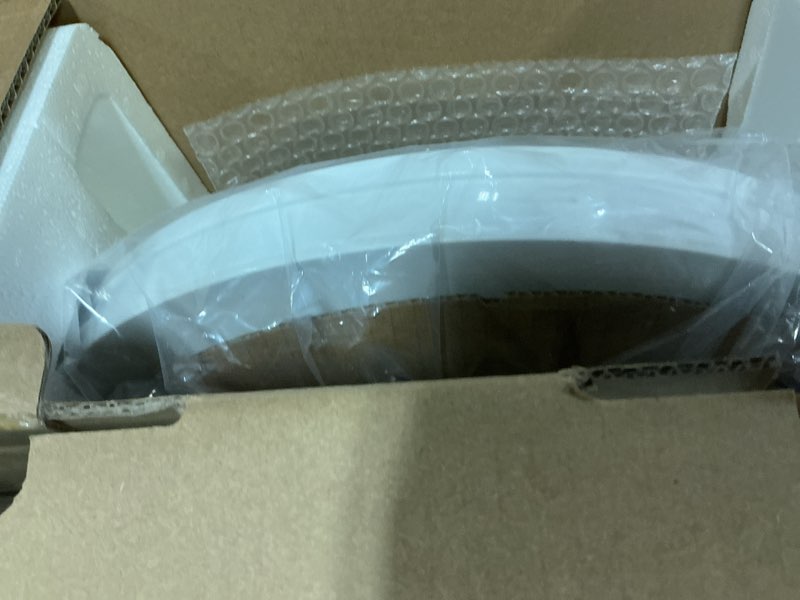Condition photo showing New/Like New for electric bidet toilet seat elongated,24v low-voltage heated seat,warm water wash,air dryer,adjustable temperature,remote control,easy installation,fits standard elongated toilets round