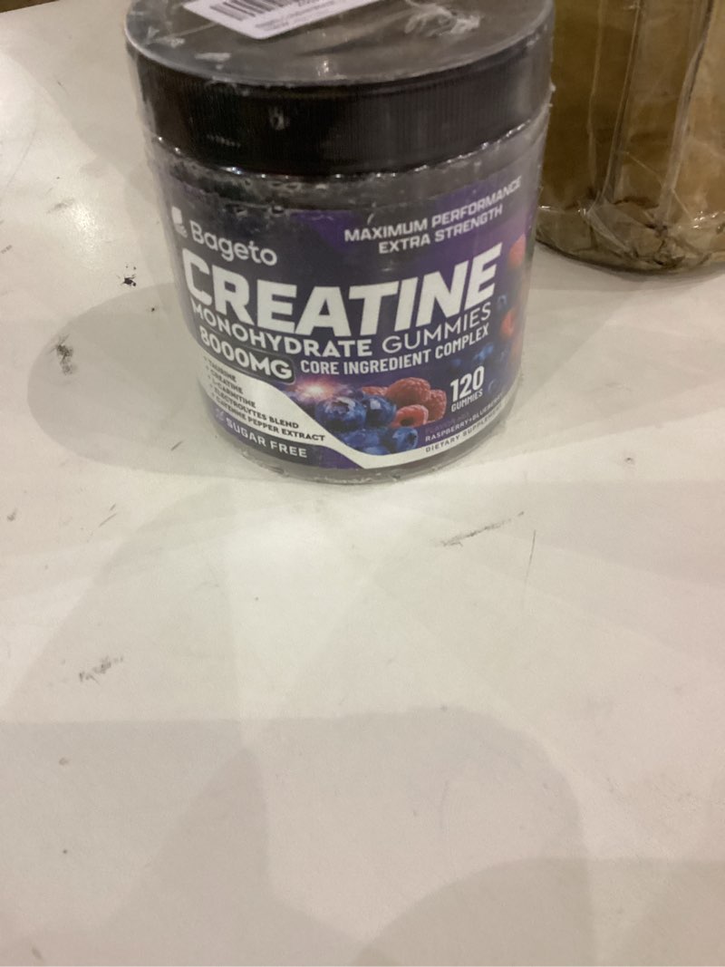 Creatine Monohydrate Gummies – Berry Flavored Creatine Supplements for Women and Men – 120Pcs Pre Workout Gummies with BCAA, Taurine, Vitamin B12 - Promote Energy Boost, Performance