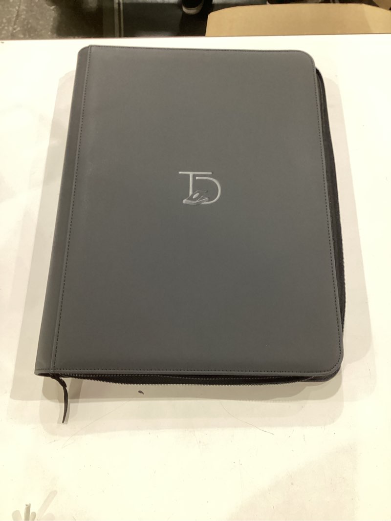 Condition photo showing Good Condition for topdeck 1000 card binder - tcg portfolio - 16 pocket card binder - ringless binder compatible with pokemon cards, yu-gi-oh, magic the gathering, and more - side load sleeves - cards album (black)