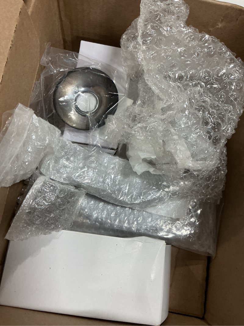 Condition photo showing As Is for symmons elm single handle wall mount tub and shower trim kit in matte black (valve not included) large matte black