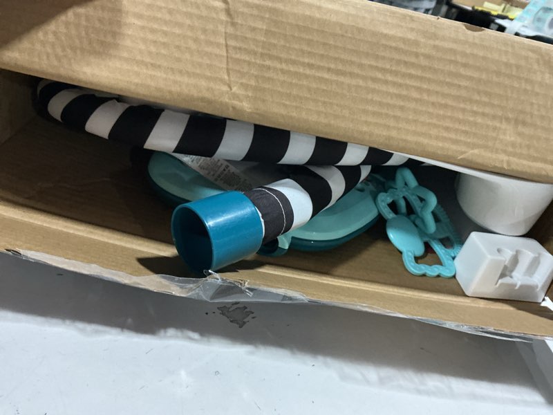 Condition photo showing As Is for Fisher-Price Baby Activity Mat Glow & Grow Kick & Play Piano Gym, Blue, Musical Learning Toy for Ages 0+ Months, Spanish Version