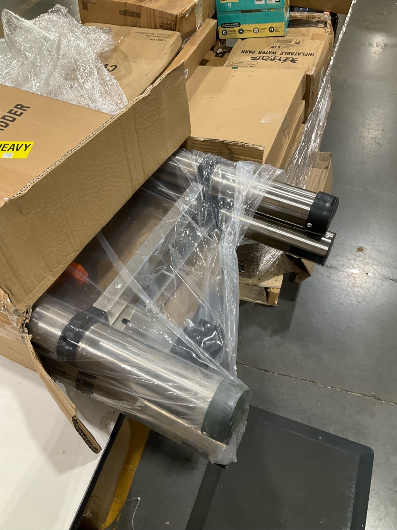 Condition photo showing Good Condition for dezex a frame telescoping ladders 16.5 ft stainless steel,telescopic ladder 330lbs capacity compact ladder with balance bar and movable wheels,multi-purpose collapsible ladder for indoor outdoor work a frame?stainless steel? 16.5ft