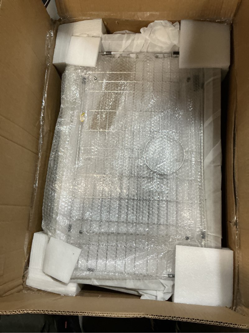 Condition photo showing Good Condition for 30 Inch Undermount Kitchen Sink - Beslend SUS304 16 gauge Stainless Steel Single Bowl Workstation 30x19 Inch Kitchen Sinks Handmade Under Counter 30x19x10 Inch Stainless Steel-Workstation 30"x19"x10"