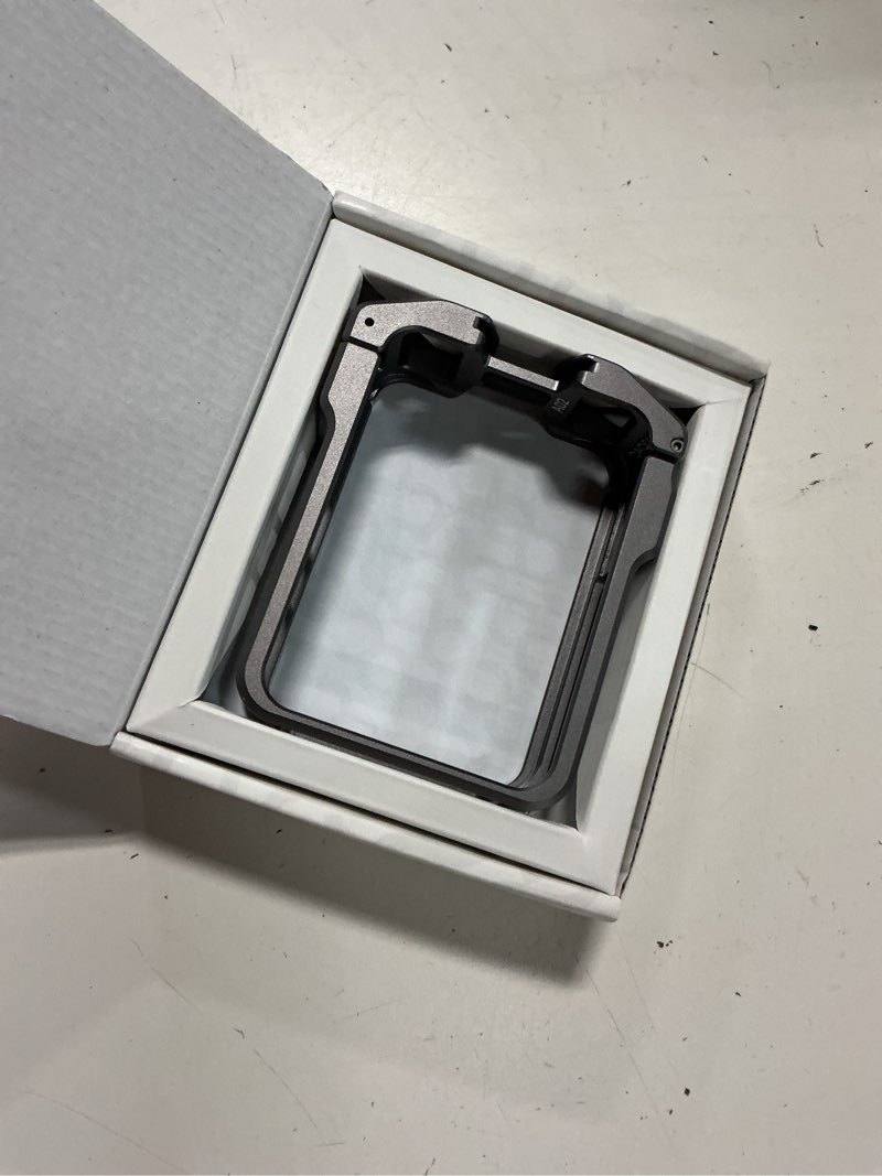 Condition photo showing Good Condition for llano aluminum camera cage for dji osmo 360 – cnc precision fit protective frame, 45g lightweight metal case compatible with dji mic, cold shoe & 1/4"-20 mounts, horizontal & vertical shooting support
