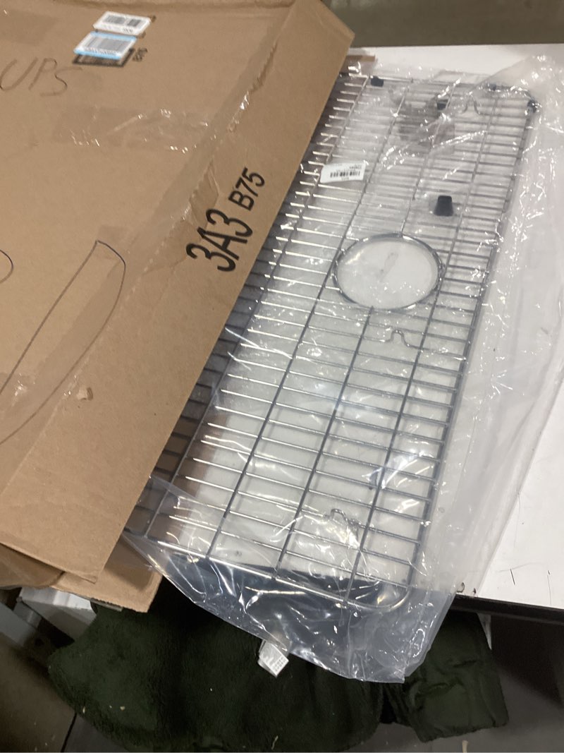 Condition photo showing Good Condition for CTXBG2614 Sink Bottom Grid Stainless Steel, 26-1/2" x 14-1/2" Kitchen Sink Grate Replace EFRU281610T, EFRU2816T, EFU281610T
