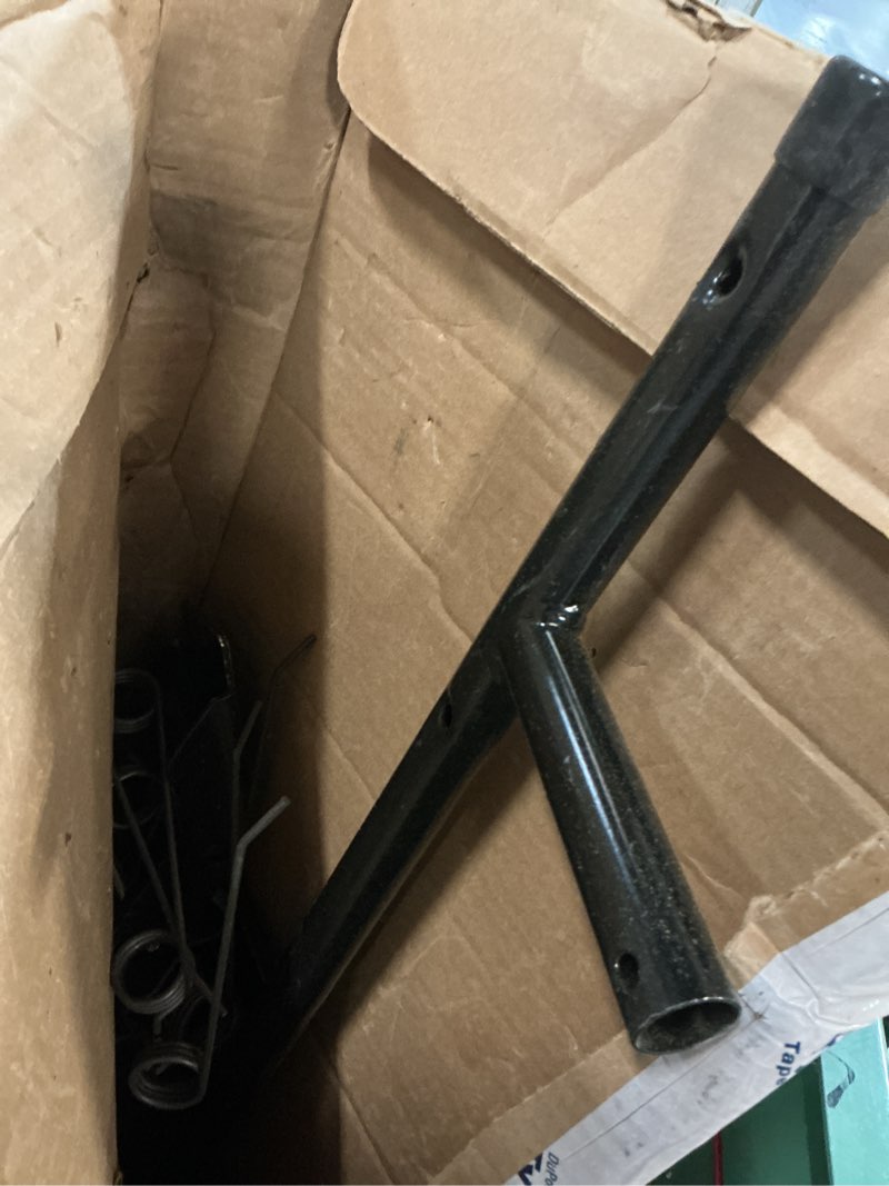 Condition photo showing As Is for agri-fab 45-03433-amz 42 inch universal front mount lawn dethatcher; designed to attach to many lawnsweepers
