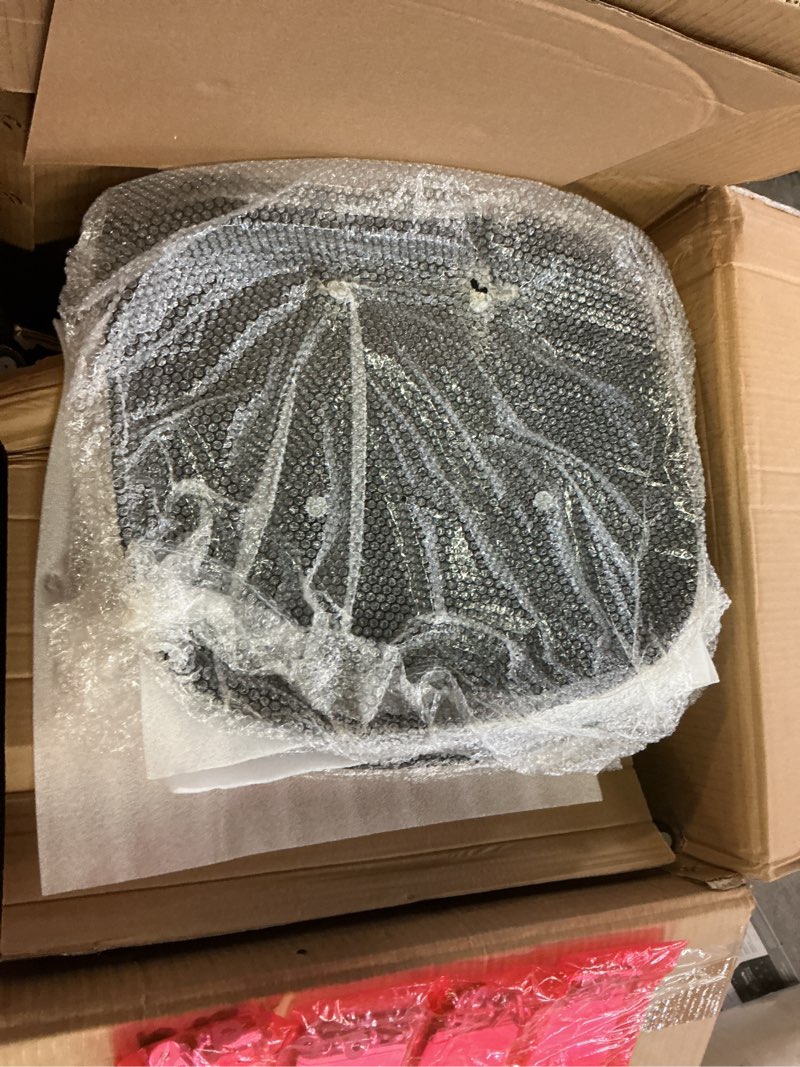 Condition photo showing As Is for  ( incomplete only 4 chairs )) Mid Century Modern Round Dining Table Set for 4 with Chairs in Dining Room, Small Kitchen, Office, Cafe, Restaurants