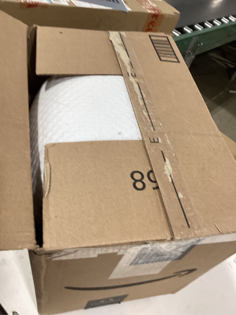 Condition photo showing As Is for eli & elm | best ergonomic side sleeper pillow for neck pain. supportive cooling latex fill with luxury breathable cover. u-shape contoured design. queen size bed pillow - 17" x 29" pillow latex