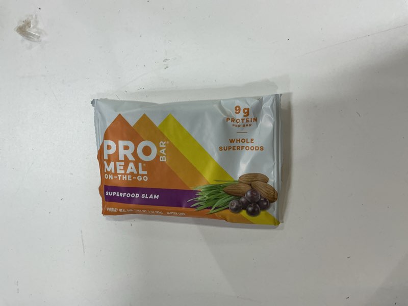 Condition photo showing New/Like New for ((Sep 15 2026)jPROBAR – MEAL Bar Fan Favorites Variety Pack (6 Flavor), Natural Energy, Non-GMO, Gluten-Free, Plant-Based, Whole-Food Ingredients (12 Count)