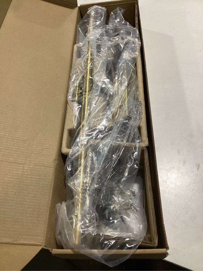 Condition photo showing As Is for Picture Light Battery Operated with Remote, 3CCT Dimmable Picture Light for Paintings, Brass Rechargeable 24 inch Battery Operated Wall Sconce for Art Lighting Gallery Portrait Artwork 23.6inch Brass