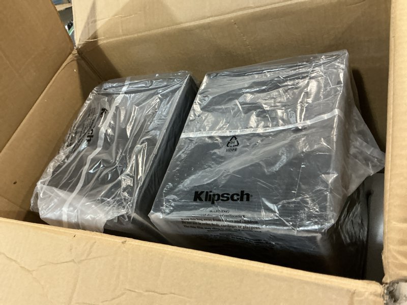 Condition photo showing Good Condition for Klipsch Reference Next-Generation R-50M Horn-Loaded Bookshelf Speakers with 5.25” Spun-Copper Woofers for Best-in-Class Home Theater Sound in Black