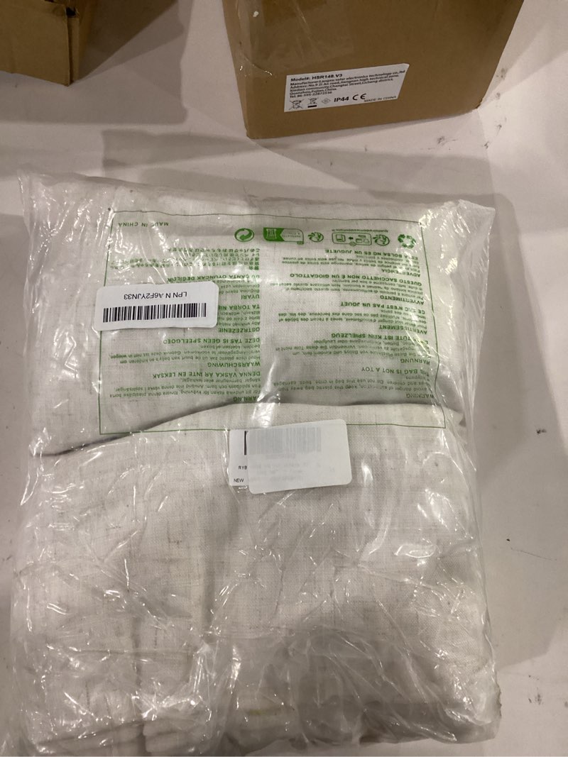 Condition photo showing New/Like New for ryb home 108 inch curtains - flax linen blend semi sheer light glare filtering extra long drapes for living room dining doorway farmhouse office sunroom, linen, wide 52" by long 108", 2 panels 52"w x 108"l (pack of 2) linen