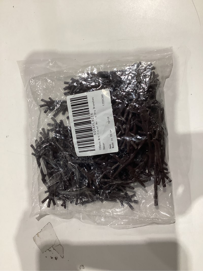 Condition photo showing New/Like New for DECHOUS 100Pcs Plastic Snowman Hands Antler Shaped Tree Branches for Crafts Snowman Making Hand Twigs for Christmas Home Festivals