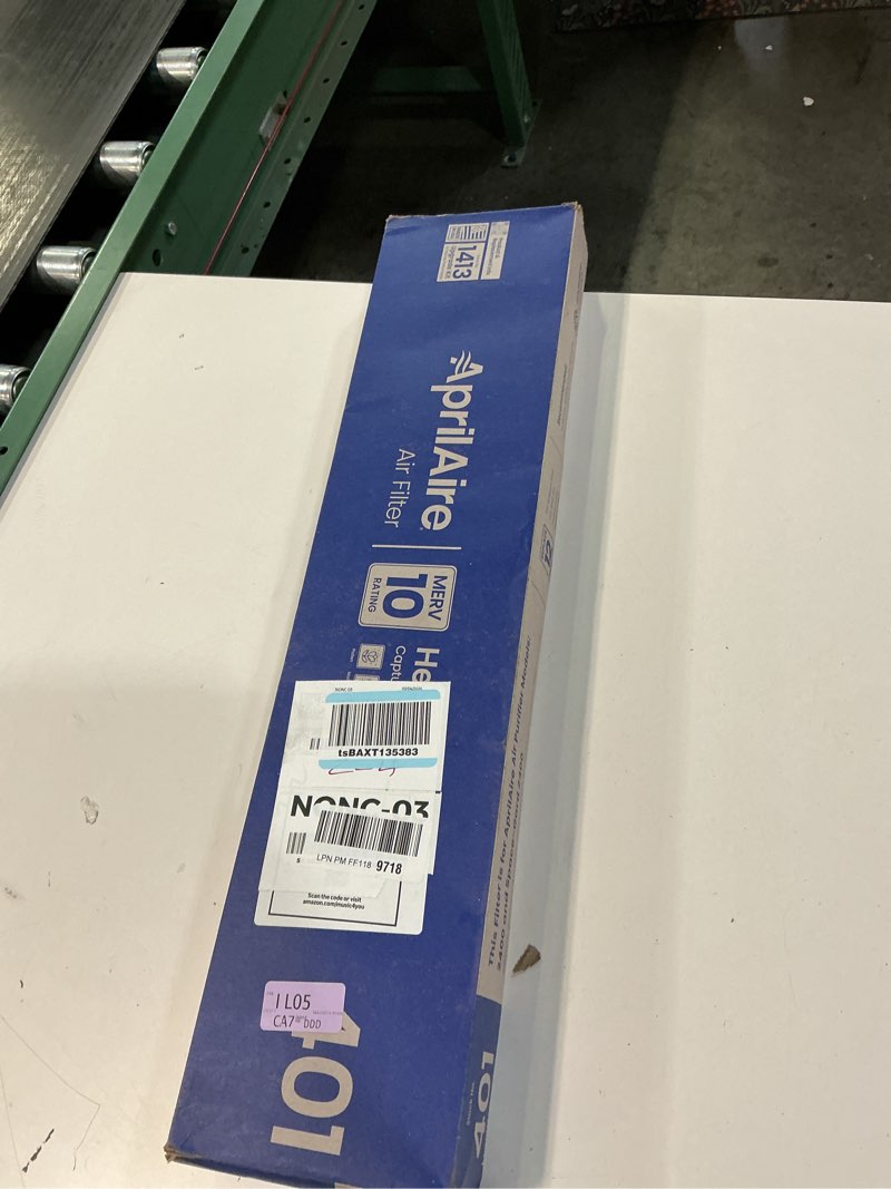 Condition photo showing New/Like New for AprilAire 401 Replacement Furnace Filter for AprilAire 2400, Space-Gard 2400 Whole-House Air Purifiers - MERV 10, 16x25x6 Air Filter (Pack of 1) Air Filter 16" x 25" x 6" (Pack of 1)