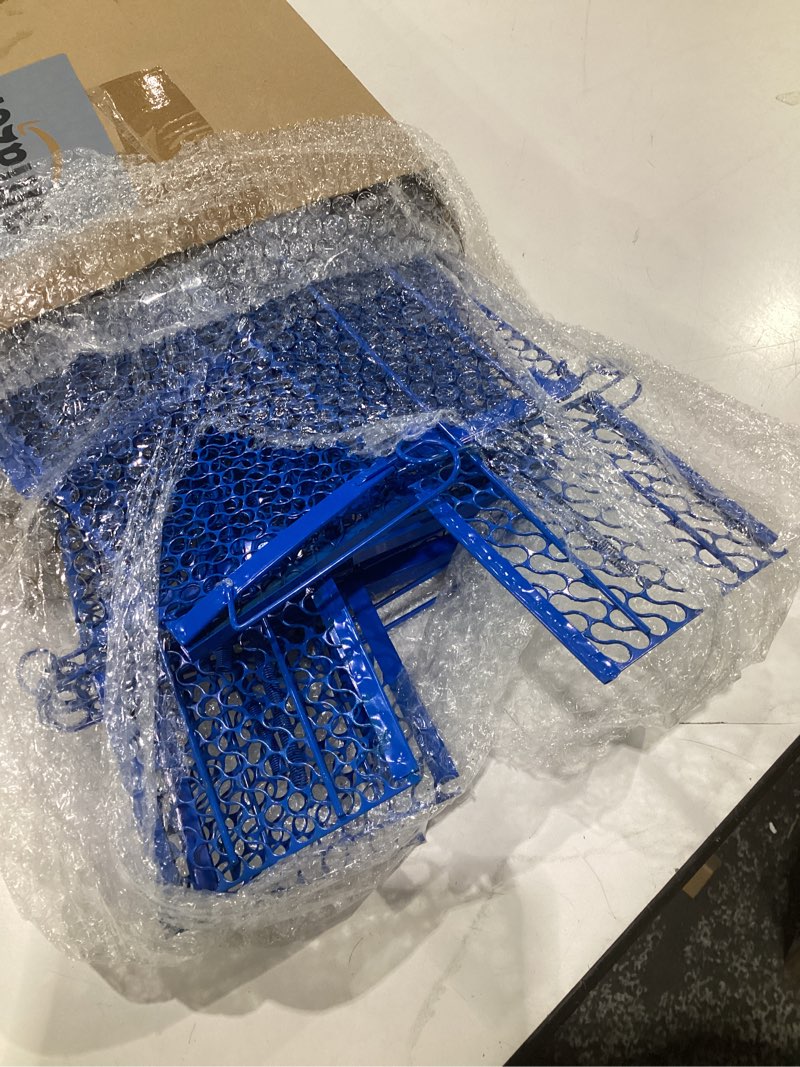 Condition photo showing Good Condition for qualirey 4 pcs humane rat trap chipmunk squirrel cage trap 4.33 x 4.33 x 9.06 inches foldable rodent for small live animal voles hamsters catch and release for kitchen yard garage (blue) 4 blue