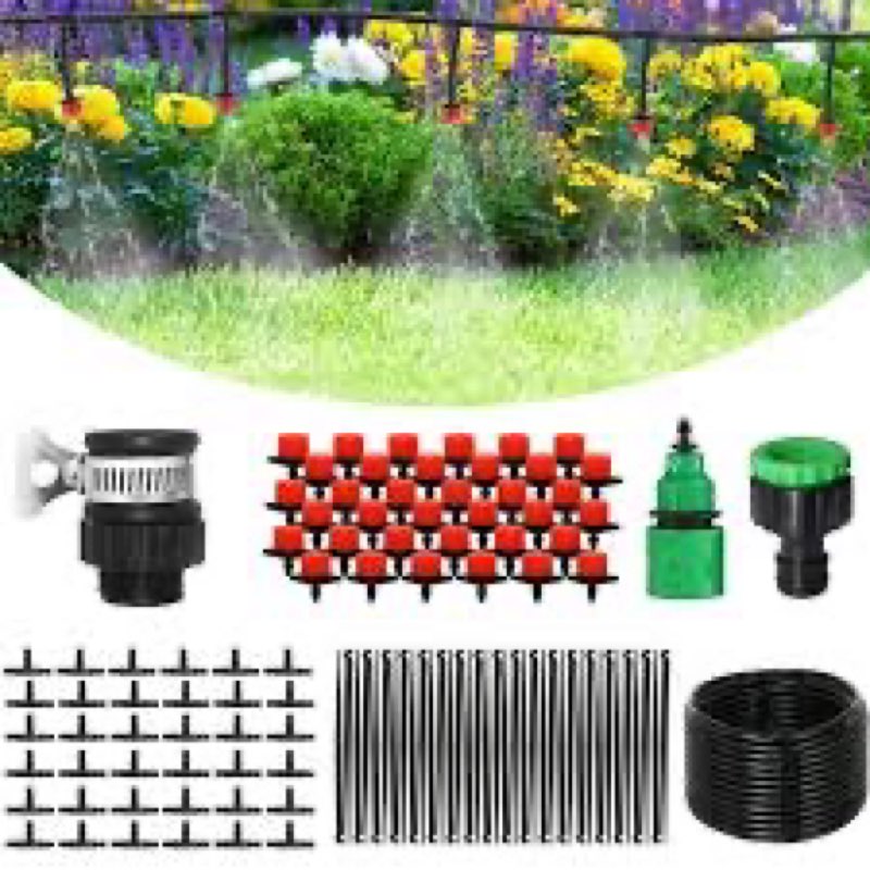 (Similar image) Drip Irrigation System,DIY Auto Drip Irrigation Kit,Drip Watering System Garden Plant Watering Devices for Flower Bed,Patio,Greenhouses,Terrace Lawns
