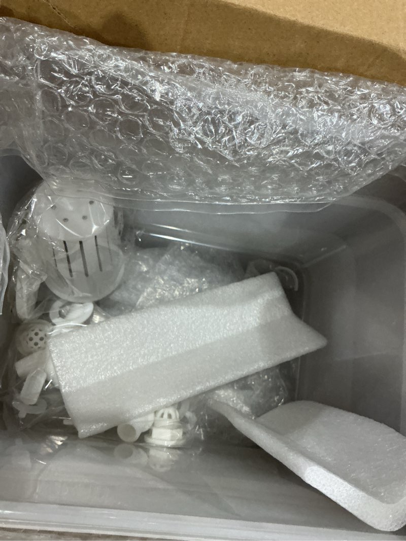 Condition photo showing As Is for domensi 2 pack 2 gallon drink dispenser for fridge with spigot water dispenser leak proof lids filter screen beverage juice container sealed plastic lemonade milk cold hot drink tea jug for party 2 2 gallon