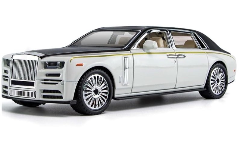 ZEUSORA Alloy 1:24 Toy car Model, All Doors openable, with Lights and Music, Ideal as a for Children